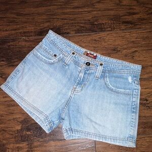 Y2K LEI Light Blue Denim Women's Shorts